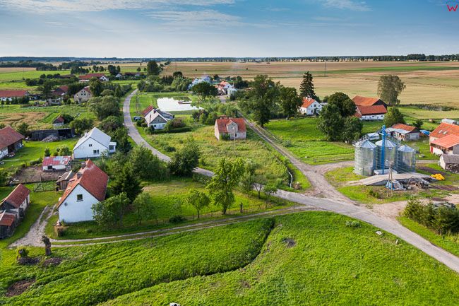 Smolanka, panorama wsi, EU, PL, Warm-Maz. Lotnicze.